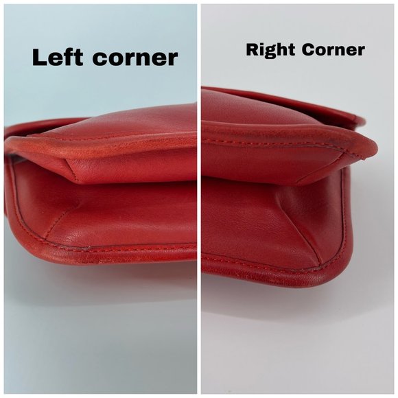 Coach Vintage Red Twin Bonnie Cashin Double Sided Red Leather Clutch HandBag - Picture 9 of 15